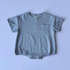 Cory Pocket Romper in Slate