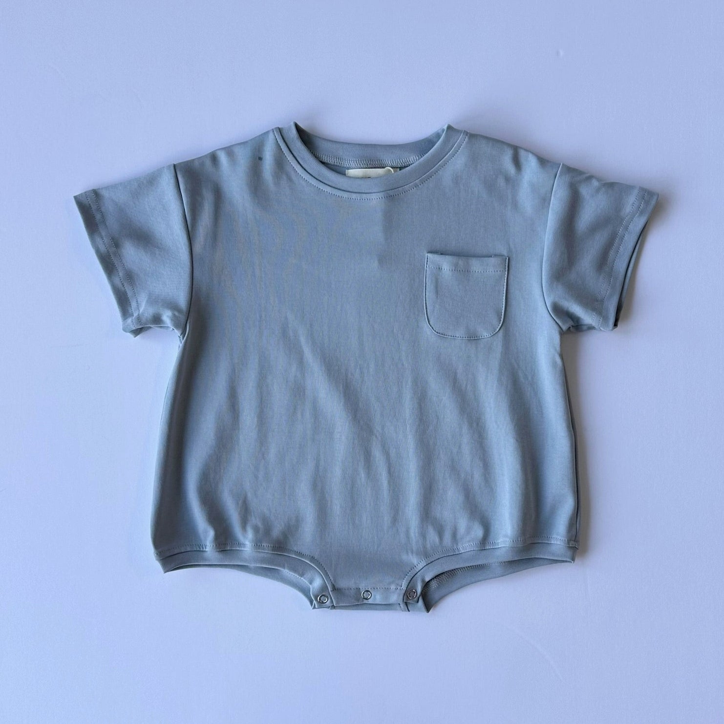 Cory Pocket Romper in Slate