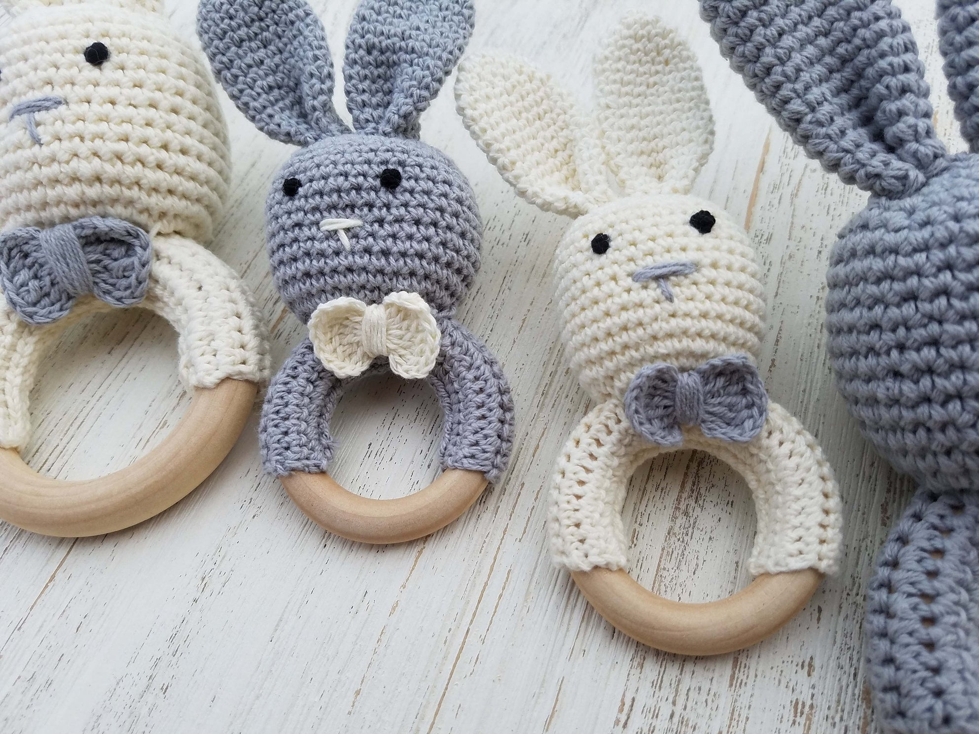 Cotton Crochet Bunny Rattle