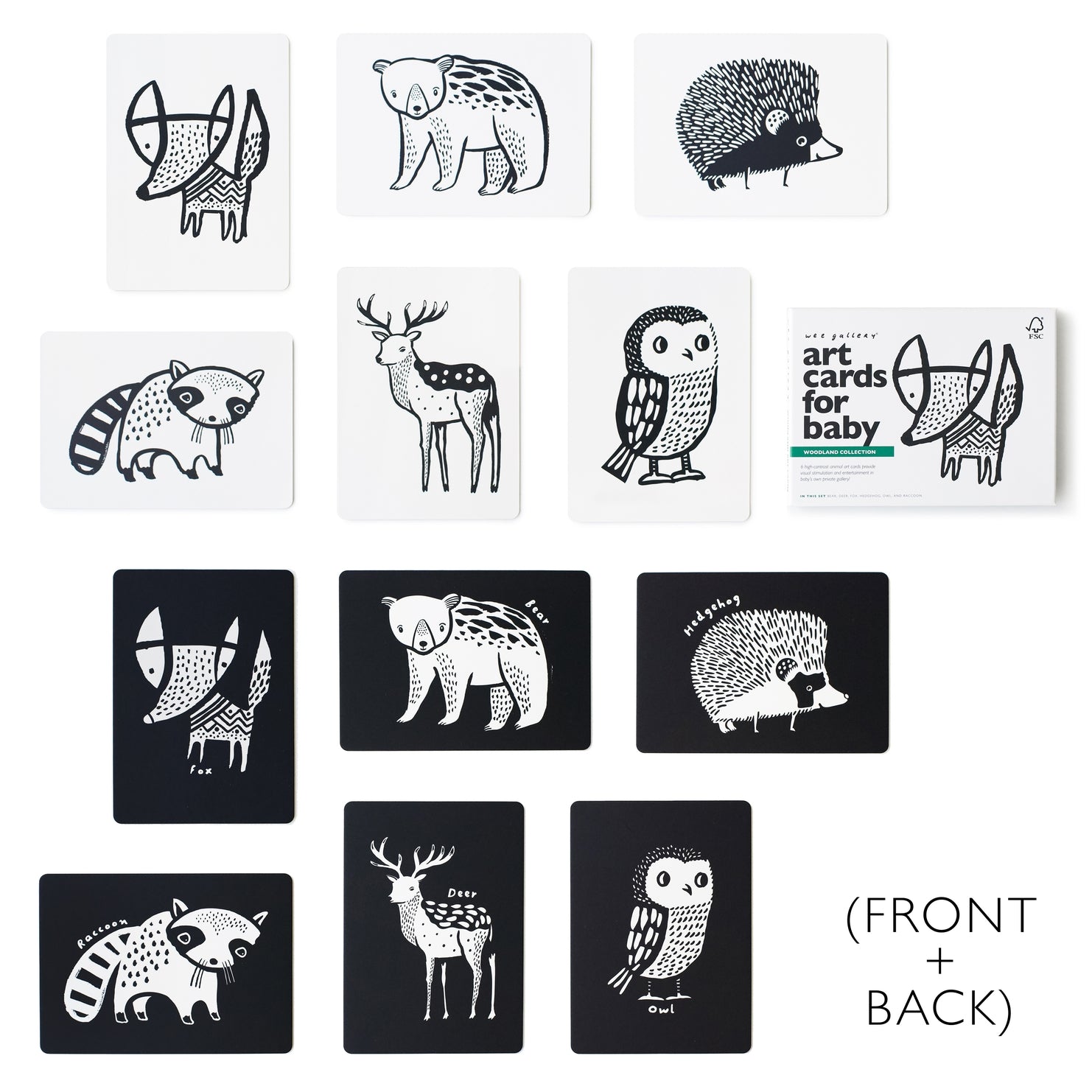 Art Cards For Baby - Woodland Animals