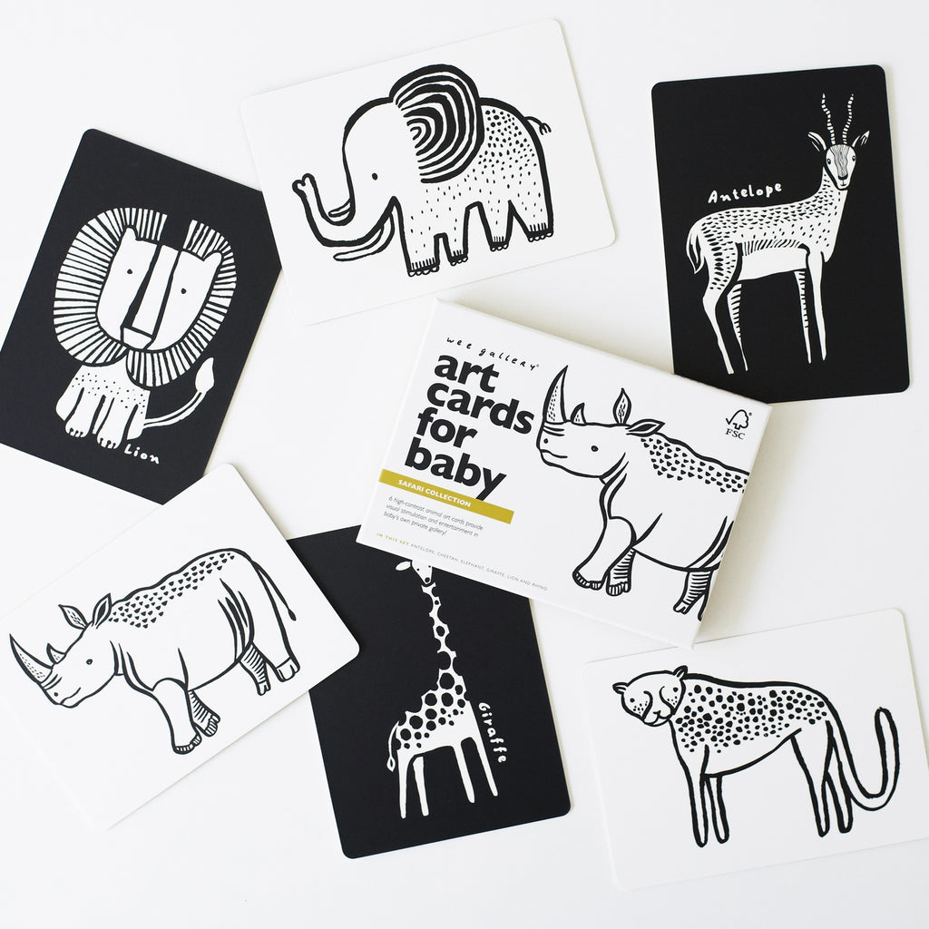 Art Cards For Baby - Safari Animals