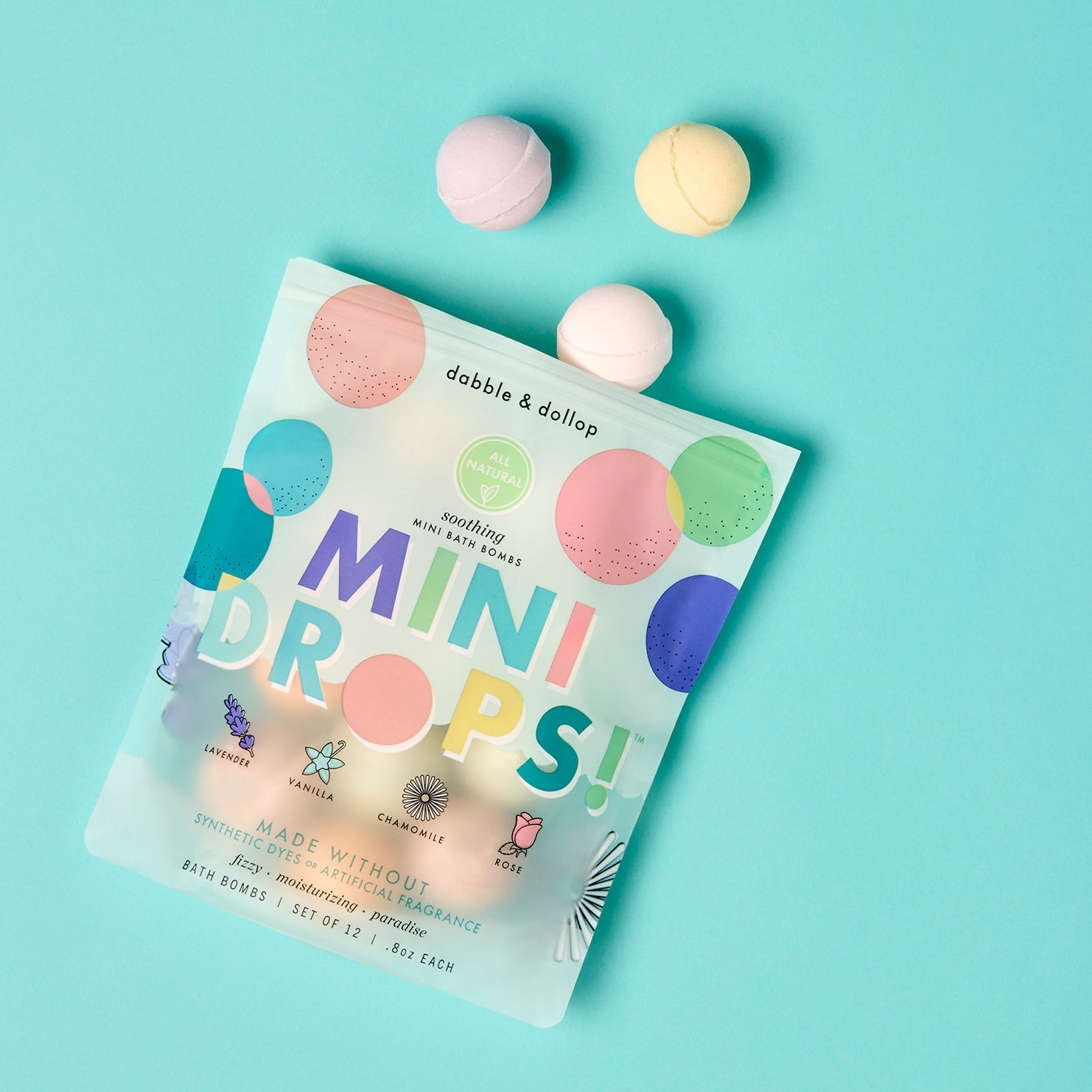Mini Drops Bath Bombs - All-natural Soothing Scents