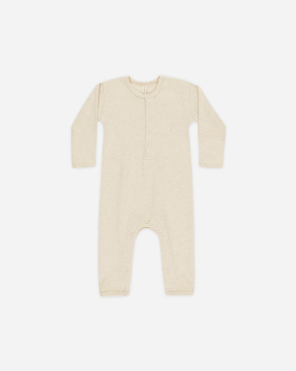 Ribbed Baby Jumpsuit - Oatmeal