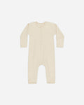 Ribbed Baby Jumpsuit - Oatmeal