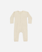 Ribbed Baby Jumpsuit - Oatmeal