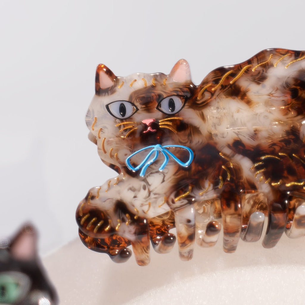 Calico Kitty Claw Clip