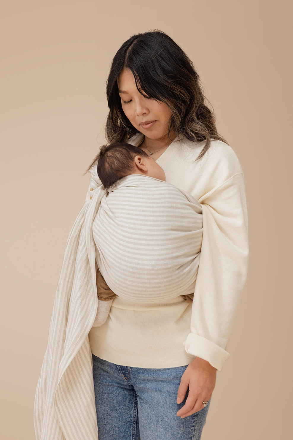 Linen Ring Sling - Swan