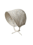 Muslin Bonnet - Rosebay Floral / Coconut + Sea