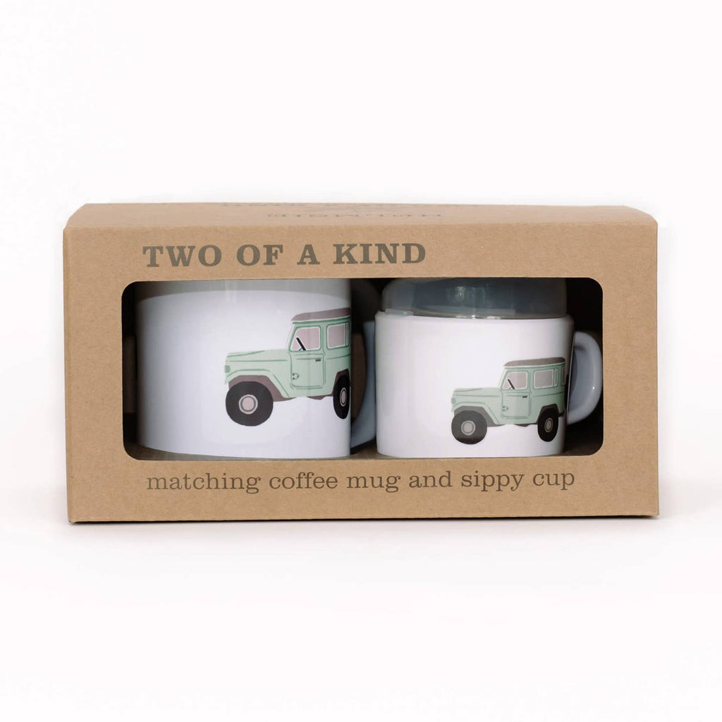 Vintage Truck Two of A Kind Cup Set