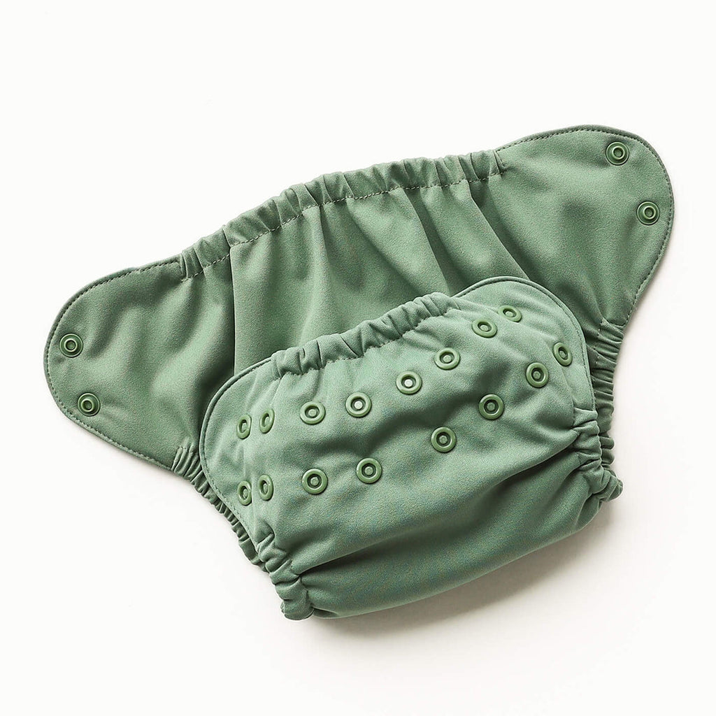 Waterproof Outer (+ Swim Diaper) - Aloe