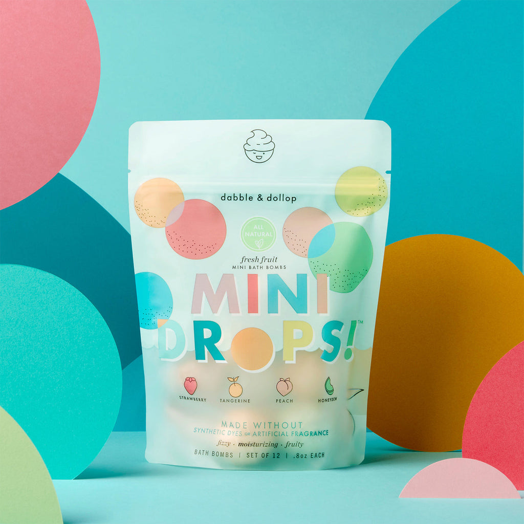 Mini Drops Bath Bombs - All-natural Fresh Fruit Scents