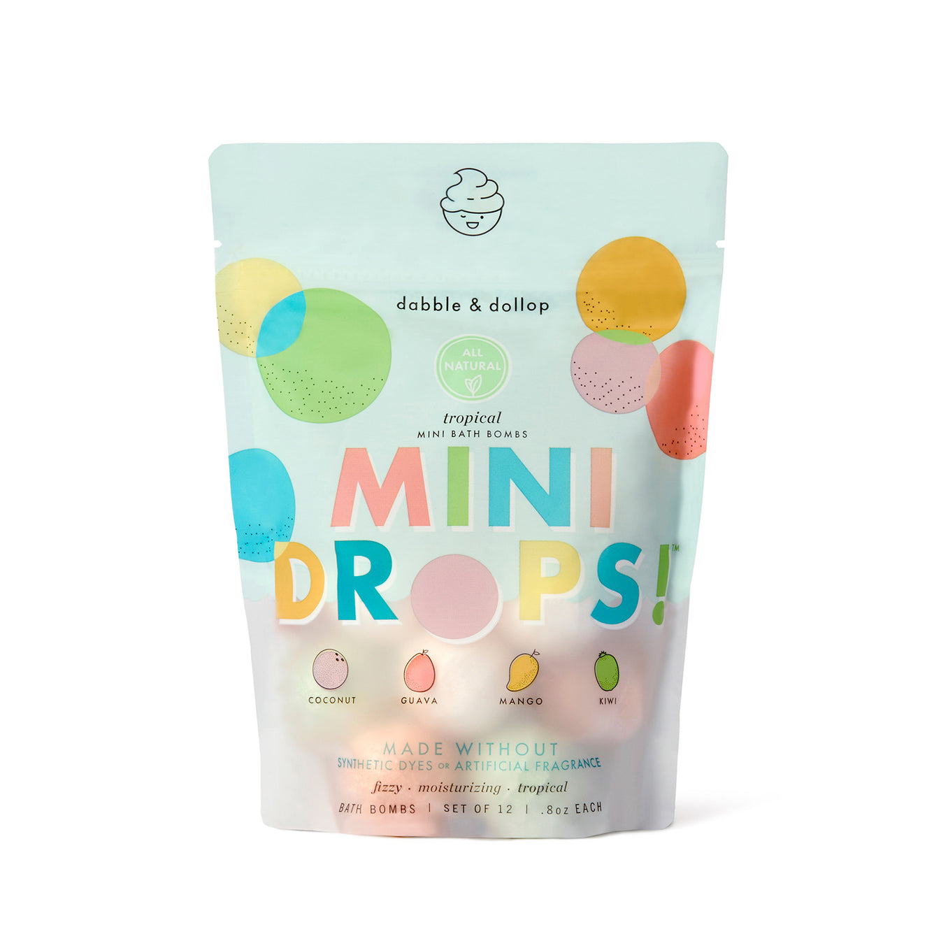 Mini Drops Bath Bombs - All-natural Tropical Scents