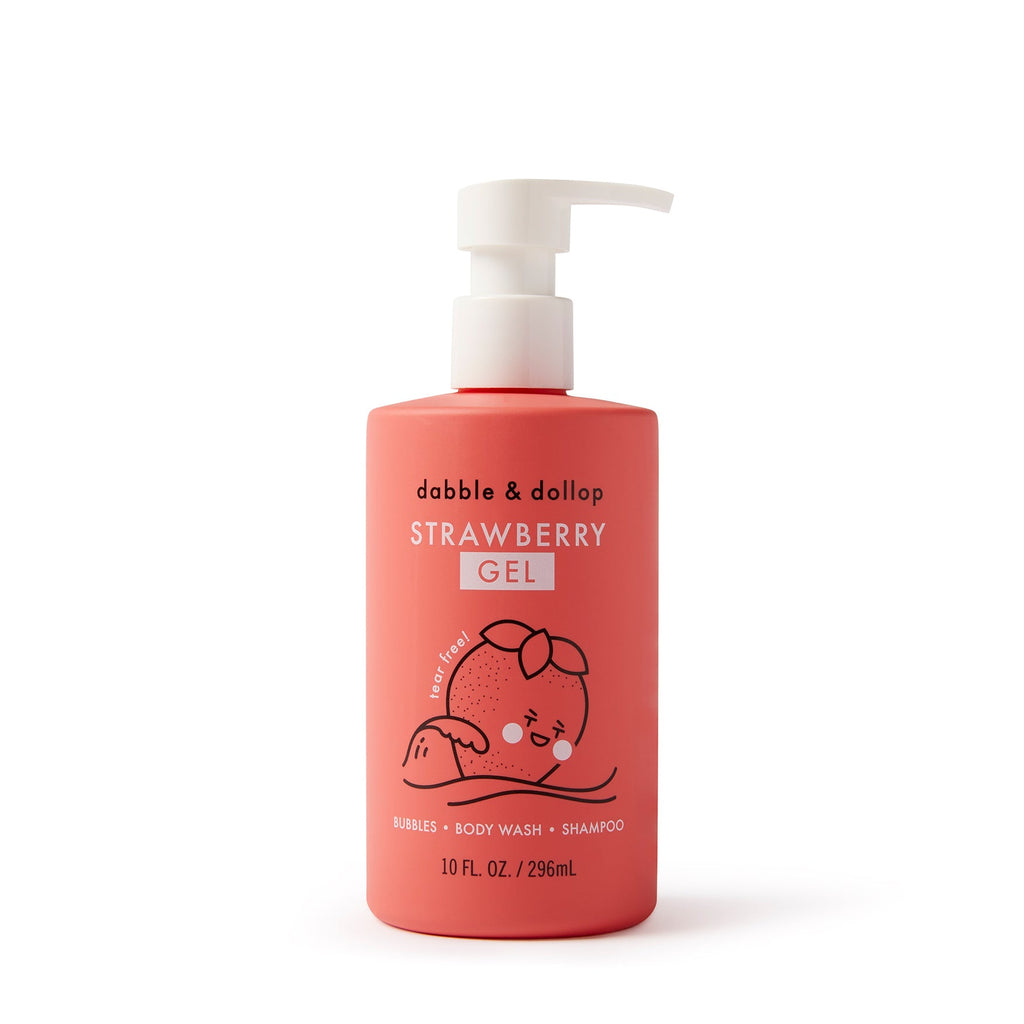 All-Natural Strawberry Shampoo, Body Wash & Bubbles