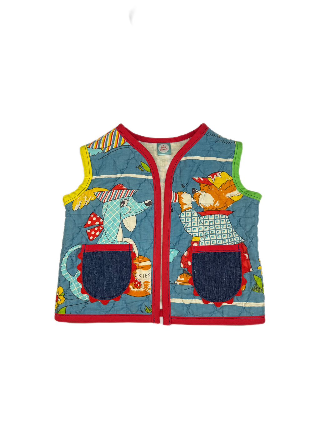 Musical Animals Upcyled Vest (3T)