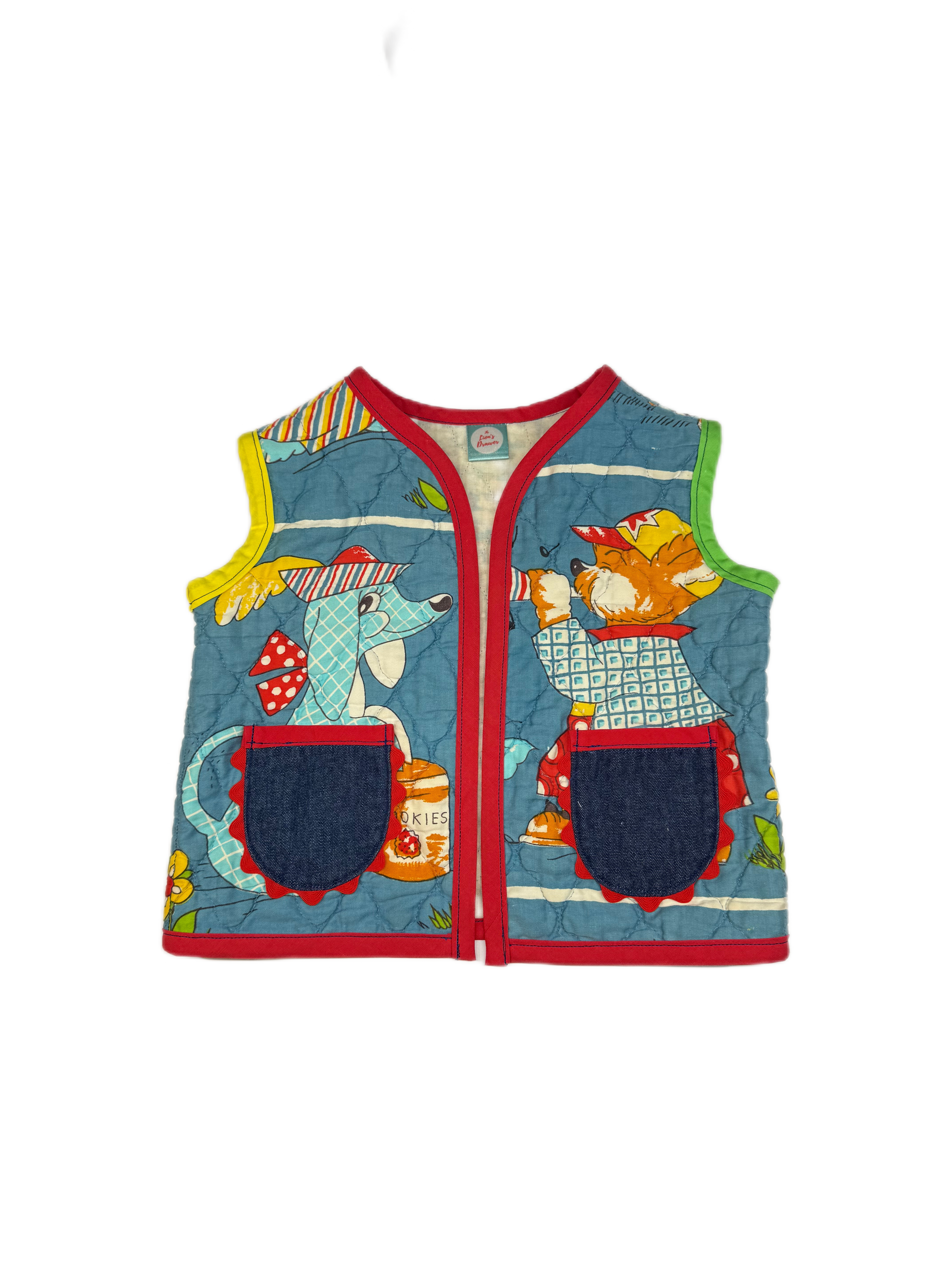 Musical Animals Upcyled Vest (3T)