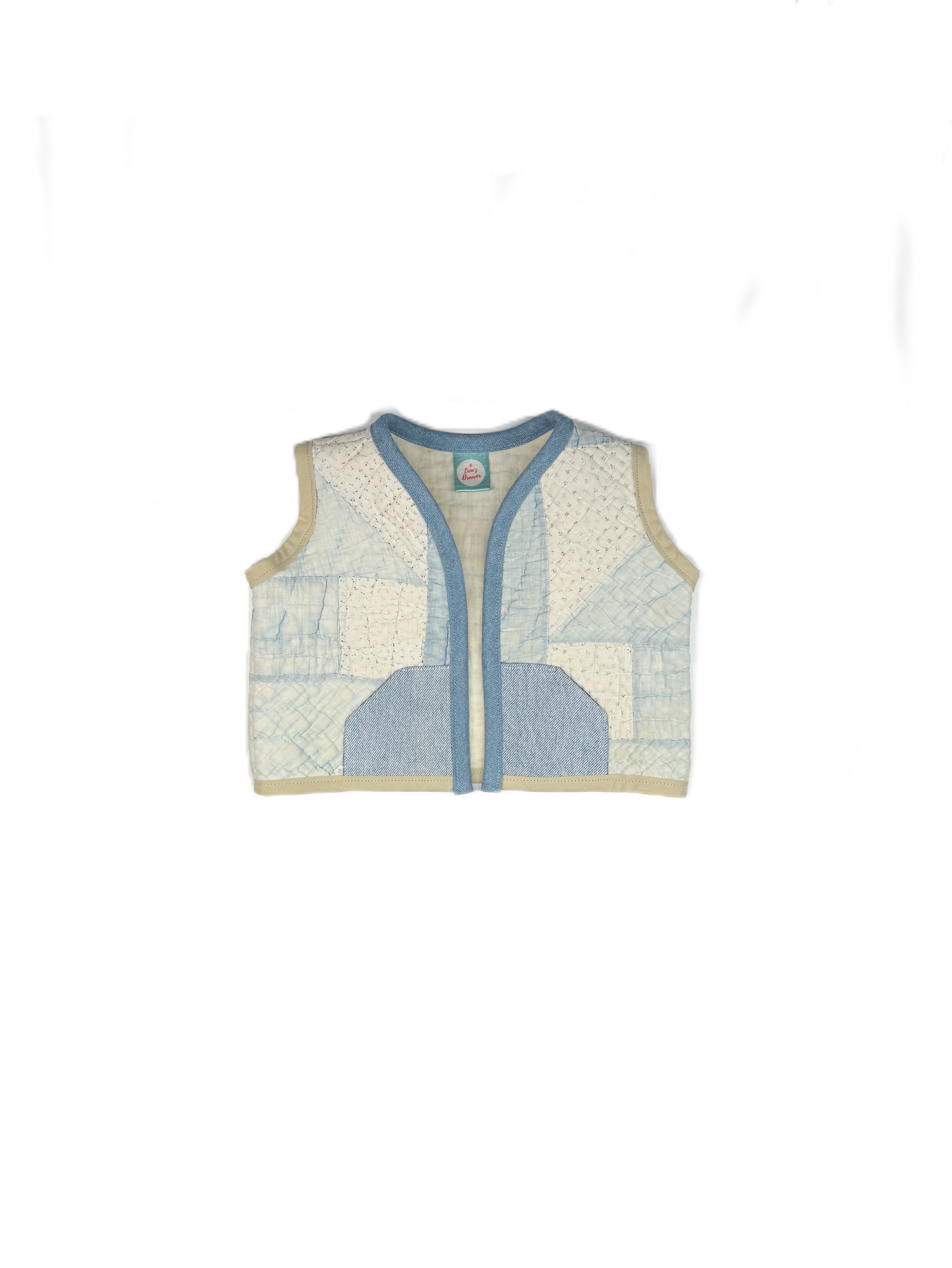Moody Blues Upcyled Vest (1-2 yr)
