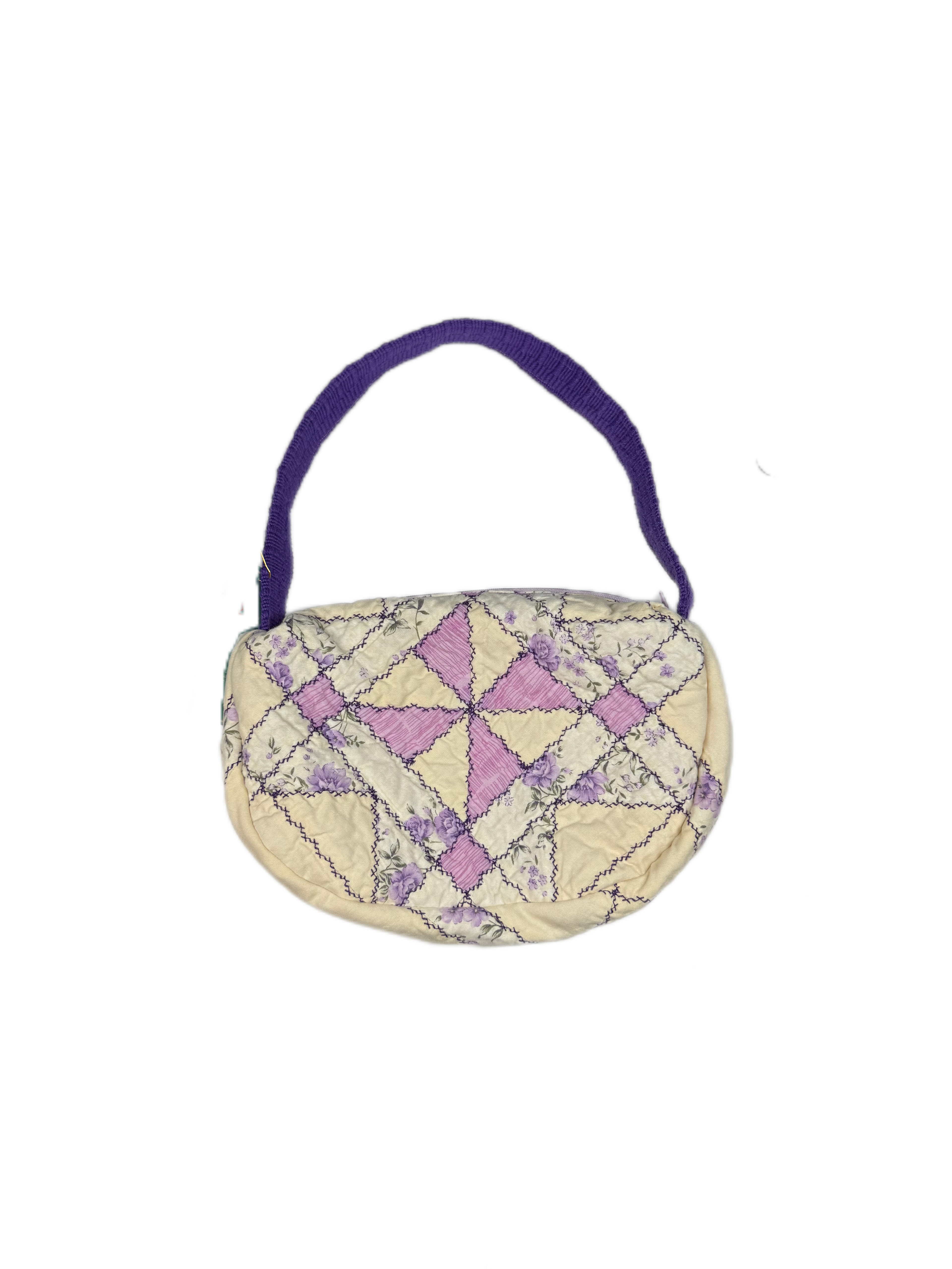 Purple Diamonds Upcyled Purse
