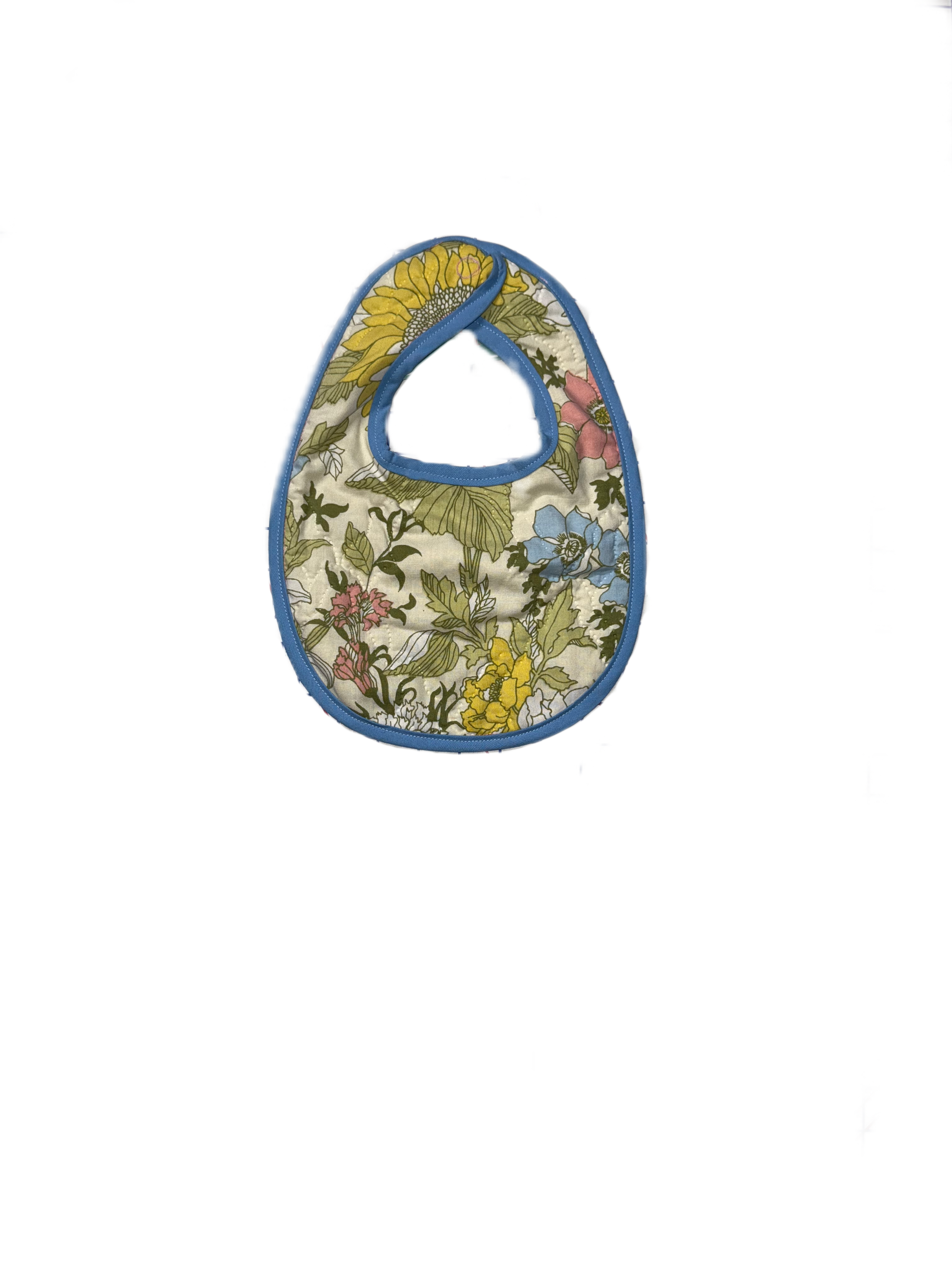 Pastel Floral Upcyled Bibs