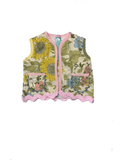 Pastel Floral Upcyled Vest (2T)