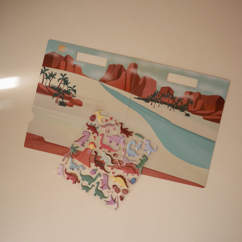 Reusable Dino Sticker Set